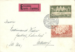 Express Brief  "600 Jahre Vaduz" - Altdorf            1942 - Lettres & Documents