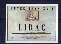 CUVEE Jean XXII - (Lirac) - Religiones
