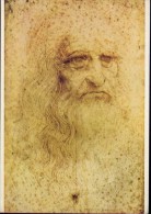 Torino - Bibliotega Nazionale - Autoritratto Leonardo Da Vinci - Formato Grande Non Viaggiata - Museums