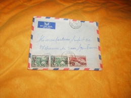 ENVELOPPE UNIQUEMENT DE 1960. /A.E.F. CONGO / POINTE-NOIRE A LYON  /  CACHETS + TIMBRES. - Oblitérés