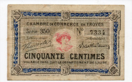 10 Troyes - 50 Centimes - Handelskammer