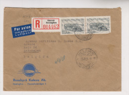 Recommandé De 1954 Vers La Belgique - Storia Postale