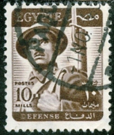 EGITTO, EGYPT, 1953, COMMEMORATIVO, FORZE ARMATE, FRANCOBOLLO USATO, Scott 326 - Gebruikt