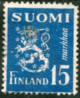 FINLANDIA, FINLAND, 1948, STEMMI ARALDICI, COATS OF ARMS, FRANCOBOLLO USATO, Scott 273 - Usati