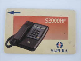 Malaysia GPT Magnetic Phonecard,10MSAD S2000HF Telephone,used(not In Very Fine Condition) - Malaysia