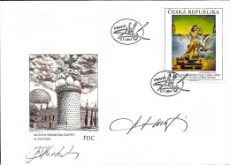 Czech Republic - 2014 - Art On Stamps - Salvador Dali - FDC Signed By Engraver M. Srb And FDC Designer J. Knotek - FDC