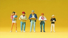 -PREISER  - Figurines 1/87° - Personnes Au Self - Boite De 5 -  Réf 10367 - Andere & Zonder Classificatie