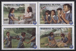 Marshall-Inseln 1986 20 Jahre Pfadfinderinnen 101/04 ZD Postfrisch - Marshall Islands