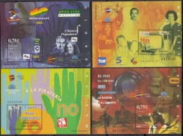 Espagne 2002 Michel Bloc Feuillet 107 - 113 Neuf ** Cote (2008) 10.50 Euro Célébrités Et Anniversaires Espagnoles - Blocchi & Foglietti