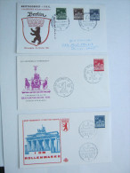 1967, Brandenburger Tor , 3 FDC - Brieven En Documenten