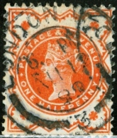 GRAN BRETAGNA, GREAT BRITAIN, 1887 QUEEN VICTORIA, FRANCOBOLLO USATO, Scott 111 - Sin Clasificación