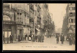 CPA 76 LE HAVRE ( RARE ) Rue Du GÉNÉRALE FAIDHERBE , Animée , Commerces CAFÉ DANMARK TIVOLI - Graville