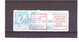 (Cagou Vignette à La Date Du 30/07/99) *NOUVELLE CALEDONIE*  25/09/110 - Timbres De Distributeurs