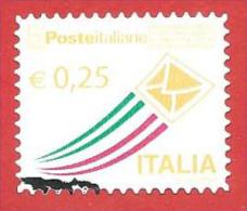 ITALIA REPUBBLICA USATO  - 2013 - Posta Italiana - Serie Ordinaria - € 0,25 - S. 3182A - 2011-20: Oblitérés