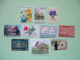 Finland 2003/05 Flowers Fruits Houses Rose Music Rabbit - Usati