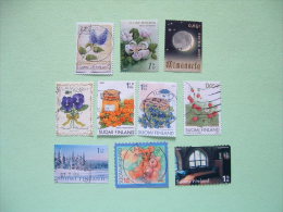 Finland 2003/06 Flowers Moon Fruits Jelly Dessert Landscape Trees Bear Toy Church - Used Stamps