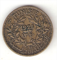 *tunesia  50 Centimes 1921   Km 246  Xf !!! - Túnez