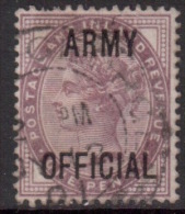 GB Scott O55 - SG O43, 1896 Army Official On 1881 1d Lilac Used - Dienstmarken