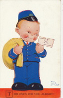 ENFANTS -  Jolie Carte Fantaisie Enfant Petit Facteur "This One's For You, Alright ! " Signée MABEL LUCIE ATTWELL - Attwell, M. L.