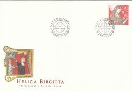 RELIGION HOLY MEN ST SAINT SANTA BIRGITTA BRIDGET BRIGIDA SWEDEN SUEDE SCHWEDEN 2003 FDC MI 2338 F 2351 - Theologians