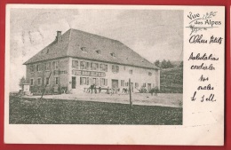 MAL-07  Vue Des Alpes  Chevaux. Précurseur. Cachet Les Loges 1903 + Cachet Linaire Vue-des-Alpes Près Hauts-Geneveys. - Les Hauts-Geneveys