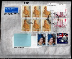 Great Britain:  AirMail Cover Sent From Gloucestershire To Netherlands. - Storia Postale