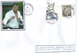 ANDORRE. Judokas, Belle Lettre Adressée En Catalogne, Postée 2014 Du Village D'Encamp. - Covers & Documents