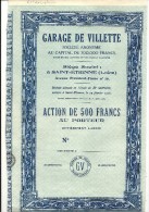 GARAGE DE VILLETTE . ST ETIENNE - Automobilismo