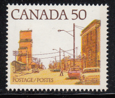 Canada MNH Scott #723 50c Prairie Street Scene Variety: Cat On Hot Tin Roof (top Of High Left Building) - Variétés Et Curiosités