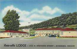 228223-Oregon, Roseburg, Rose-etta Lodge, Linen Postcard, Curteich No 8B-H1272 - Altri & Non Classificati