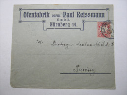 1908, NÜRNBERG     , Firmenbrief   , 2 Scans - Storia Postale