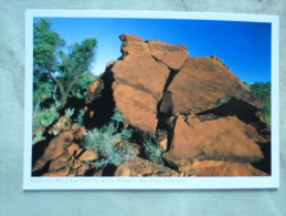 Australia  - EWANINGA ROCK Carvings  -Alice Springs - Northern Territory  -  German  Postcard    D121173 - Alice Springs