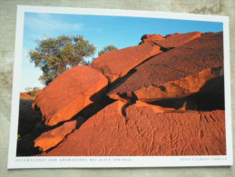 Australia  -Felsmalerei Der Aborigines Bei Alice Springs - Northern Territory  -  German  Postcard    D121193 - Alice Springs