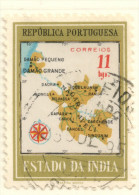 Portoguese India 1957 - Maps - 11 Tangas - Used - Scott #556 - Inde Portugaise