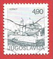 JUGOSLAVIA USATO - 1976 - TURISMO - Moschee - Perast - 4,90 Din. - MICHEL YU 1646 - Gebruikt