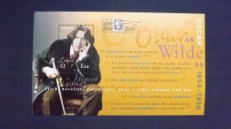 Irland 1229 Block 35 I **/mnh, 100 Todestag Oscar Wilde (1854-1900), Schriftsteller, THE STAMP SHOW 2000, London - Blokken & Velletjes