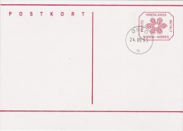 PREPAID POST CARD - DOMESTIC -  NORWAY NORGE NORWEGEN NORVÈGE 1993 - Entiers Postaux