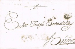 10875. Carta Entera Pre Filatelica SANT MARTI De SESGAIOLES (Barcelona) 1799 - ...-1850 Préphilatélie