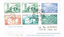 ANDORRE TARJETA CIRCULE 1947 (Andorre-Cervera-Paris-Suisse) - Otros & Sin Clasificación