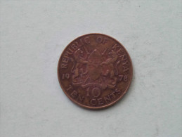 1978 - 10 Cents / KM 11 ( Uncleaned - Details Zie Foto´s ) ! - Kenya