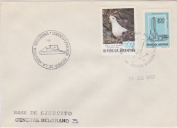 ANTARCTIC ANTARCTIQUE ANTARKTIS ANTARTIDA ARGENTINA 1982  BASE GENERAL BERGRANO III  POSTMARK - Forschungsstationen