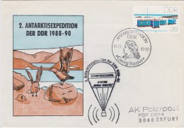 ANTARCTICA ANTARCTIQUE ANTARKTIS ANTARTIDA ATMOSPHERE RESEARCH DDR GERMANY 1989 BASE GEORG FOSTER RARE POSTMARKs - Forschungsstationen