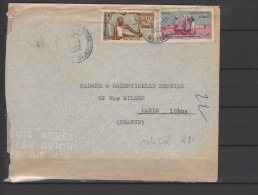 Cote Des Somalis  - N° 276 Et 279 Obli/sur Lettre - 1952 - Lettres & Documents