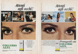 1967/8 -  Collirio ALFA  -  5 Pagine Pubblicità Cm.13 X18 - Tijdschriften