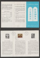 Antilles Neerlandais Brochure De La Poste Timbre Synagogue 1970 Netherland Antilles Synagogue Judaica Related Brochure - Moscheen Und Synagogen