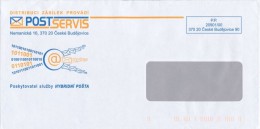 I9177 - Czech Rep. (20xx) 370 20 Ceske Budejovice 90; POSTSERVIS (Czech Post), The Service Provider "Hybrid Mail" - Enveloppes