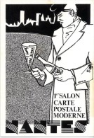 SALON CARTE POSTALE MODERNE  -  NANTES  -   ILLUSTRATION DE E. QUENTIN  -  1986 - Quentin