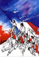 LE DRAPEAU  -   ILLUSTRATION DE E. QUENTIN  -  1989 - Quentin