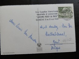 46/052       CP SUISSE   FLAMME   1955 - Briefe U. Dokumente