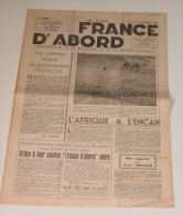 France D'Abord Du 9 Septembre 1948(Le Peuple De Corse Insurgé) - French